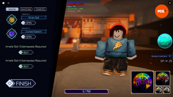 les meilleurs code jujutsu infinite