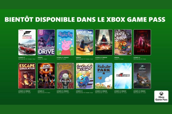 Jeux XBOX Game Pass